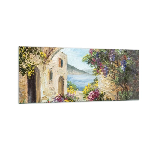 Impression sur verre - Image sur verre - Le charme d'une province côtière - 100x40 cm
