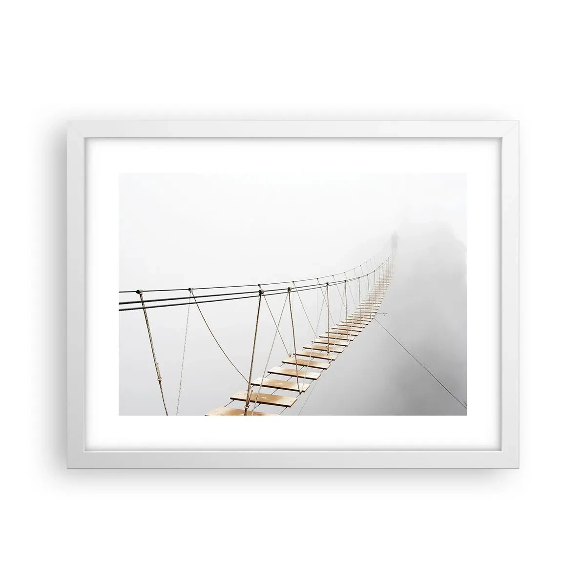 Affiche dans un cadre blanc - Poster - Où cela va-t-il te mener? - 40x30 cm