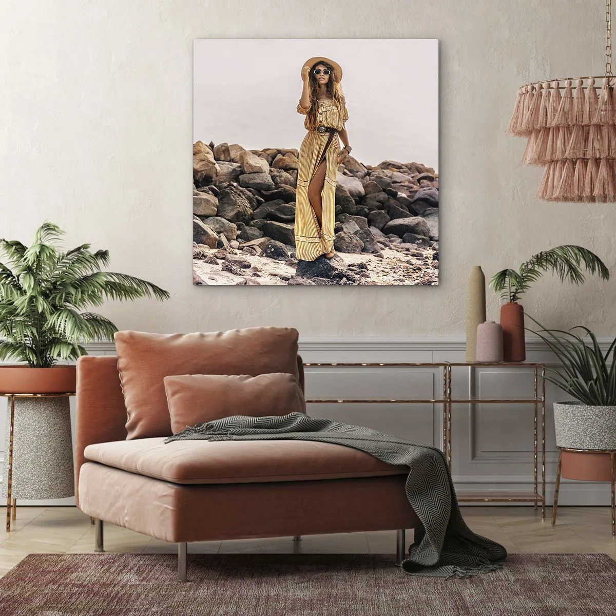 Impression sur toile - Image sur toile - La magie des pierres - 70x70 cm