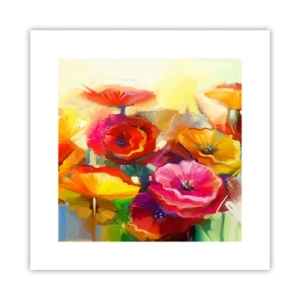 Affiche - Poster - Pas seulement rouge - 30x30 cm