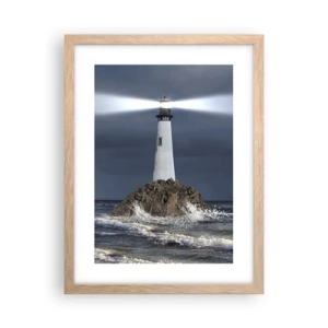 Affiche dans un chêne clair - Poster - I… i… ici ! - 30x40 cm