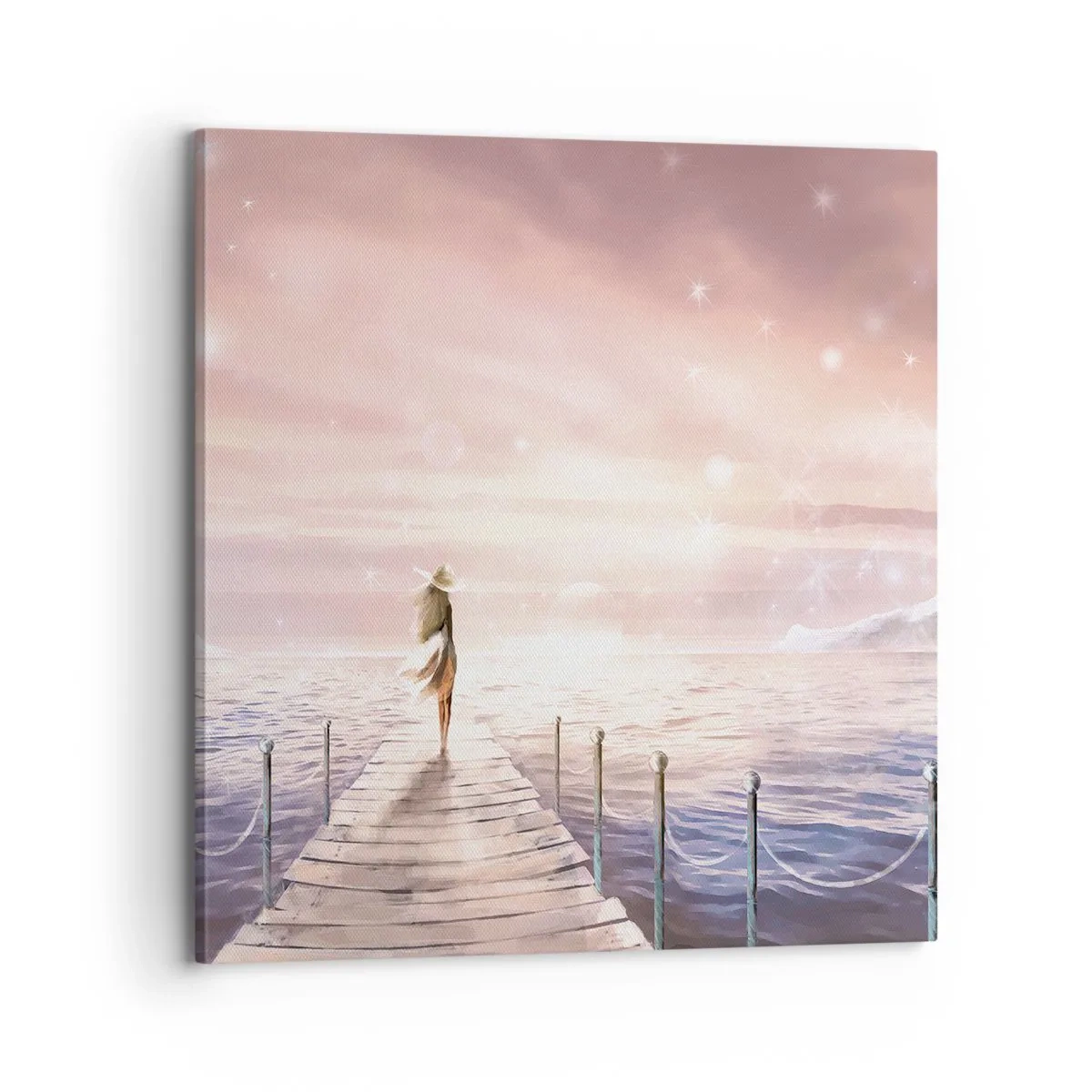 Impression sur toile - Image sur toile - A la lumière d'un rêve - 70x70 cm