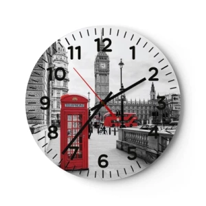 Horloge murale - Pendule murale - Sans aucun doute Londres - 30x30 cm