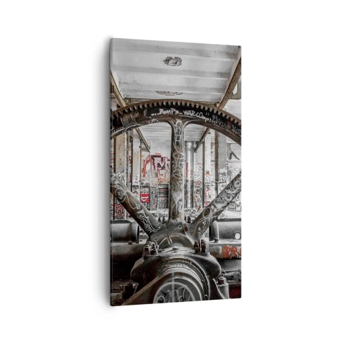 Impression sur toile - Image sur toile - Vie secrète d'une usine - 55x100 cm