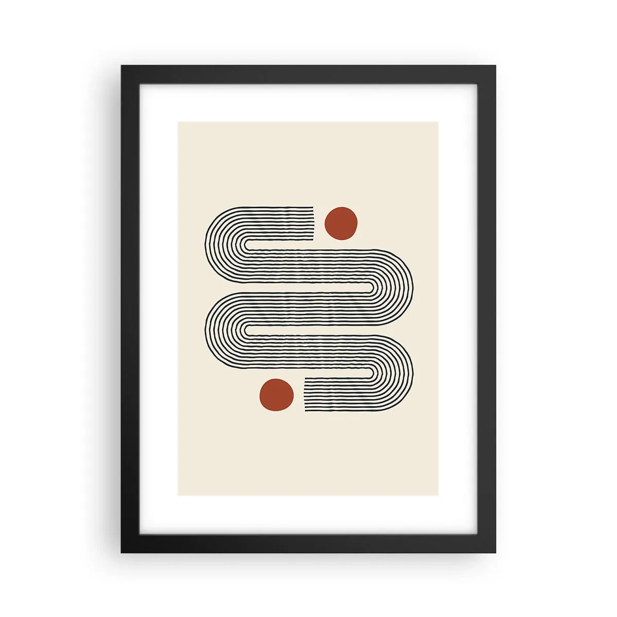 Affiche dans un cadre noir - Poster - Du début à la fin - 30x40 cm