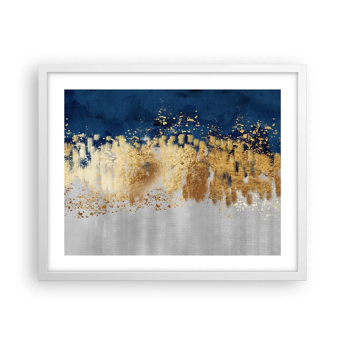 Affiche dans un cadre blanc - Poster - Une composition moderne et pétillante - 50x40 cm