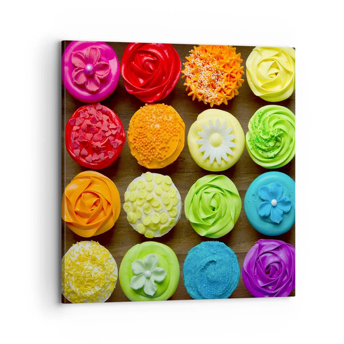 Impression sur toile - Image sur toile - Tous différents - tous délicieux - 70x70 cm