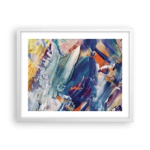 Affiche dans un cadre blanc - Poster - Confusion des couleurs - 50x40 cm