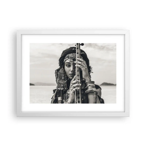 Affiche dans un cadre blanc - Poster - Musique de l'Orient elle-même - 40x30 cm
