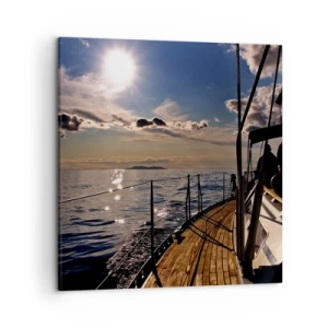 Impression sur toile - Image sur toile - Naviguer vers le soleil - 50x50 cm