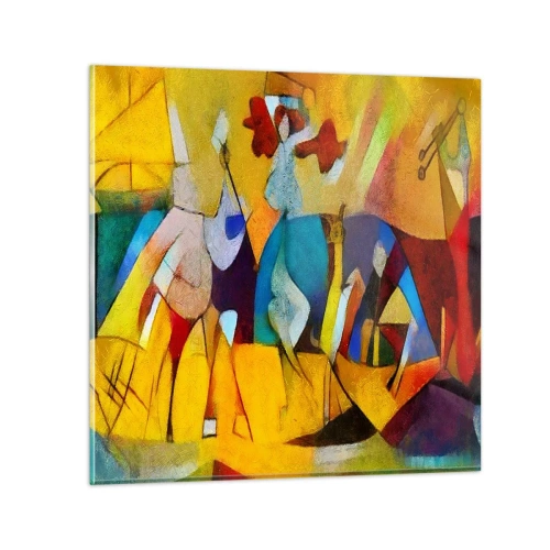 Impression sur verre - Image sur verre - Soleil - vie - joie - 50x50 cm