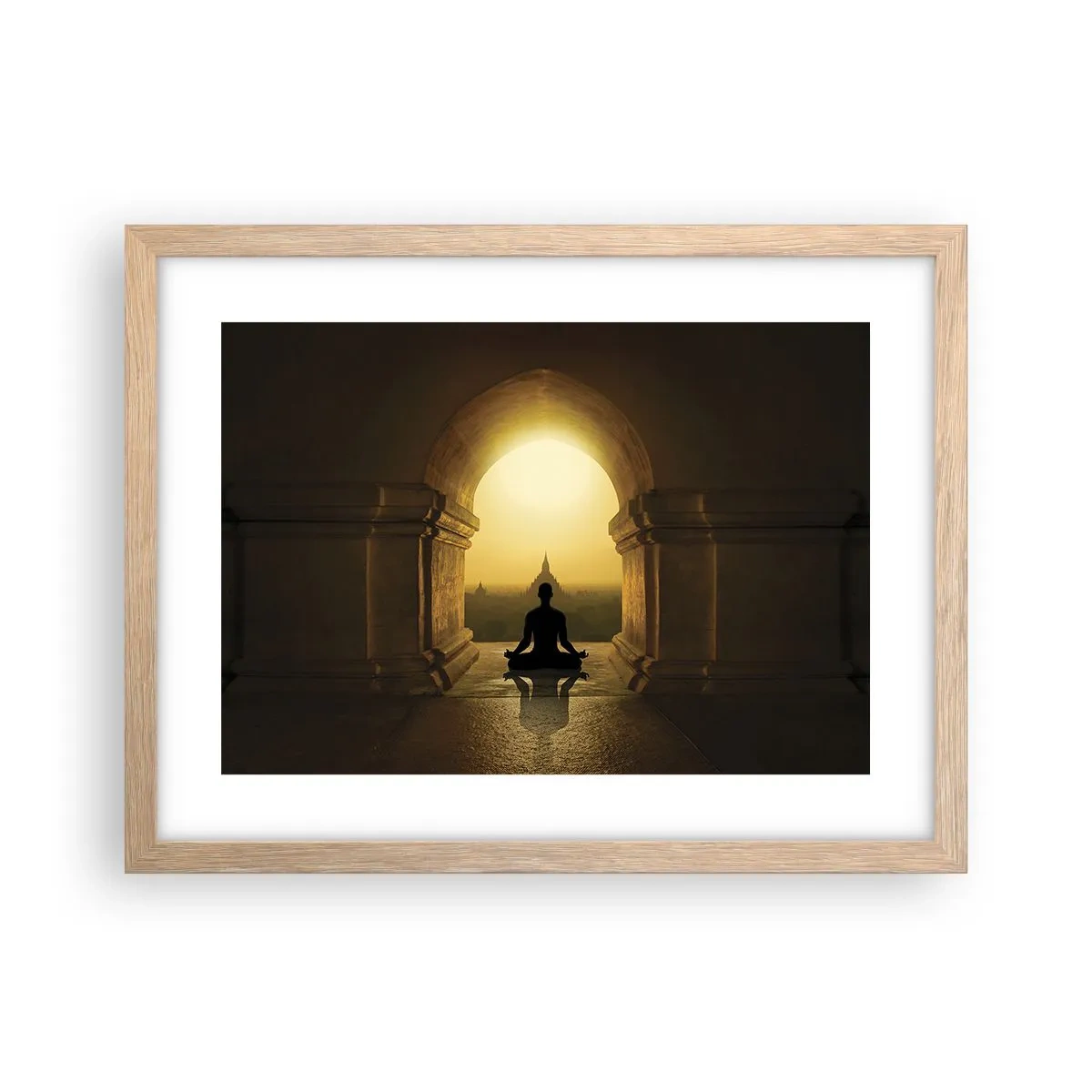 Affiche dans un chêne clair - Poster - Pleine harmonie - 40x30 cm