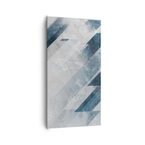 Impression sur toile - Image sur toile - Composition spatiale - mouvement gris - 65x120 cm