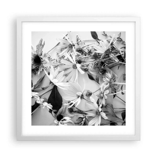 Affiche dans un cadre blanc - Poster - Non-un bouquet de fleurs - 40x40 cm