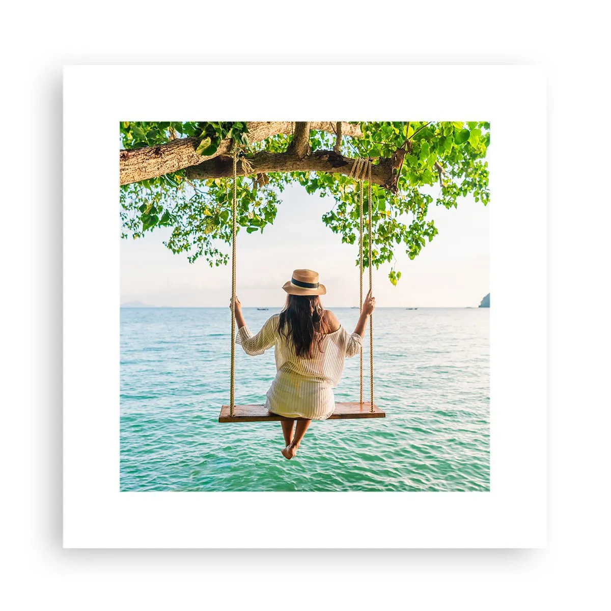 Affiche - Poster - La vie est belle - 30x30 cm