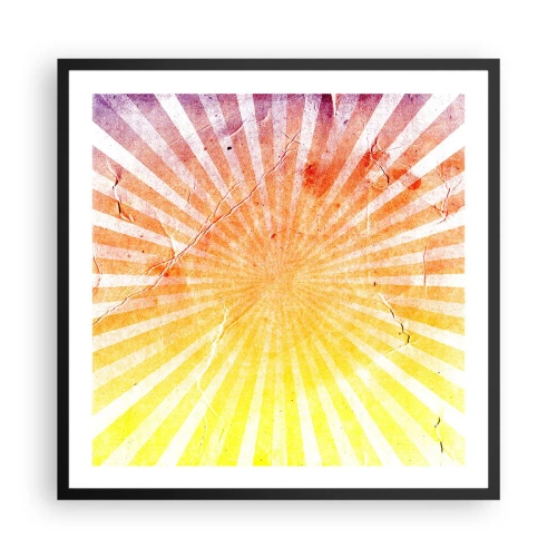 Affiche dans un cadre noir - Poster - Levant et couchant - 60x60 cm