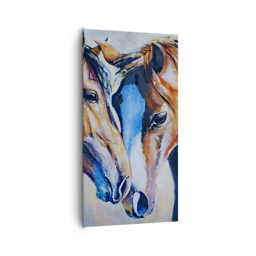 Impression sur toile - Image sur toile - Est-ce de l'amitié ? Ou de l'amour ? - 65x120 cm