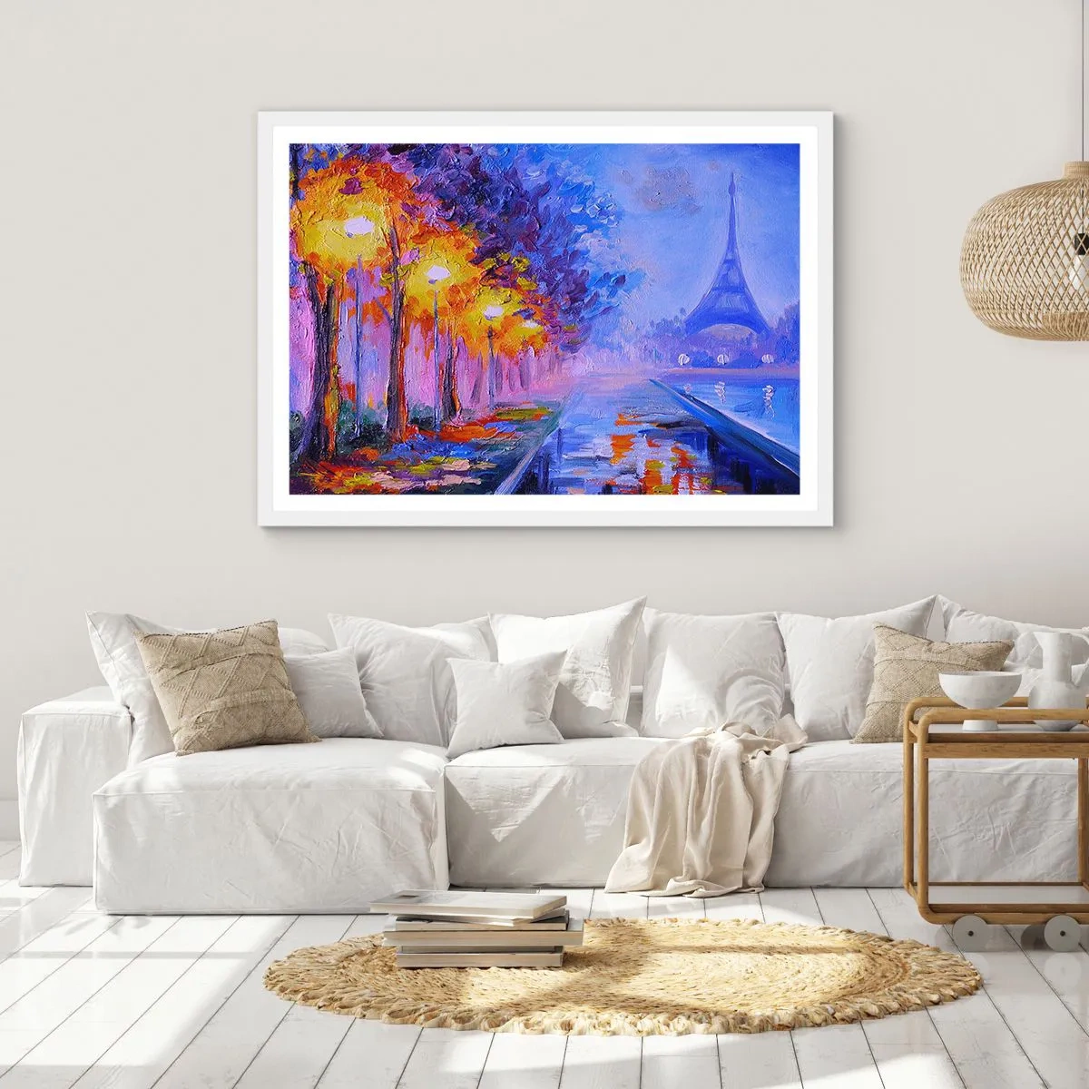 Affiche dans un cadre blanc - Poster - Une ballade idéale - 40x30 cm