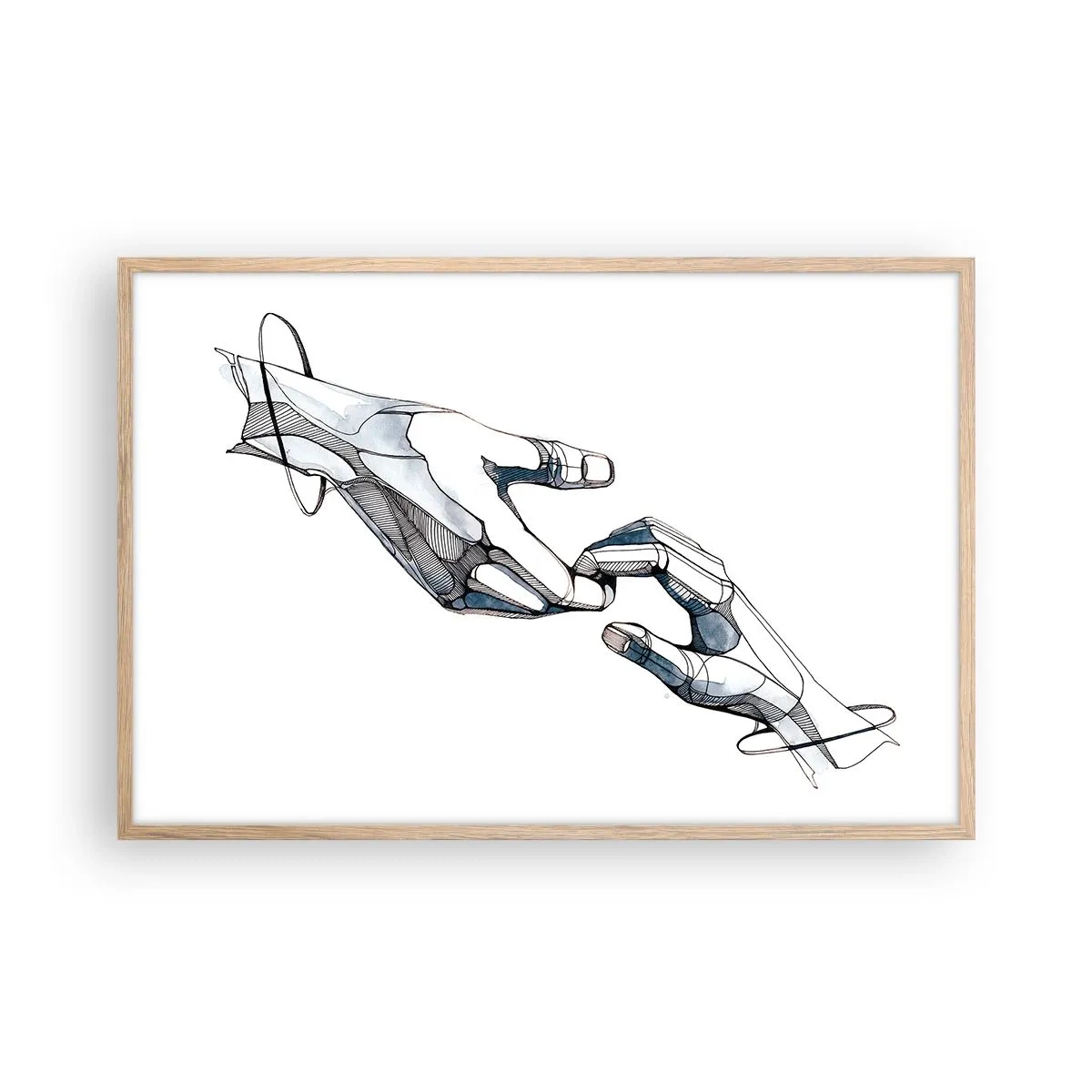 Affiche dans un chêne clair - Poster - Un bon geste - 91x61 cm