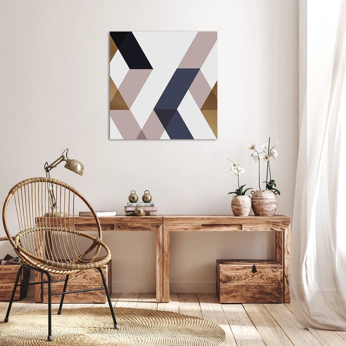 Impression sur toile - Image sur toile - Plats et angles - 70x70 cm