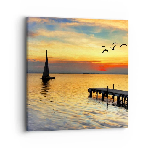 Impression sur toile - Image sur toile - Le soir revient - 40x40 cm