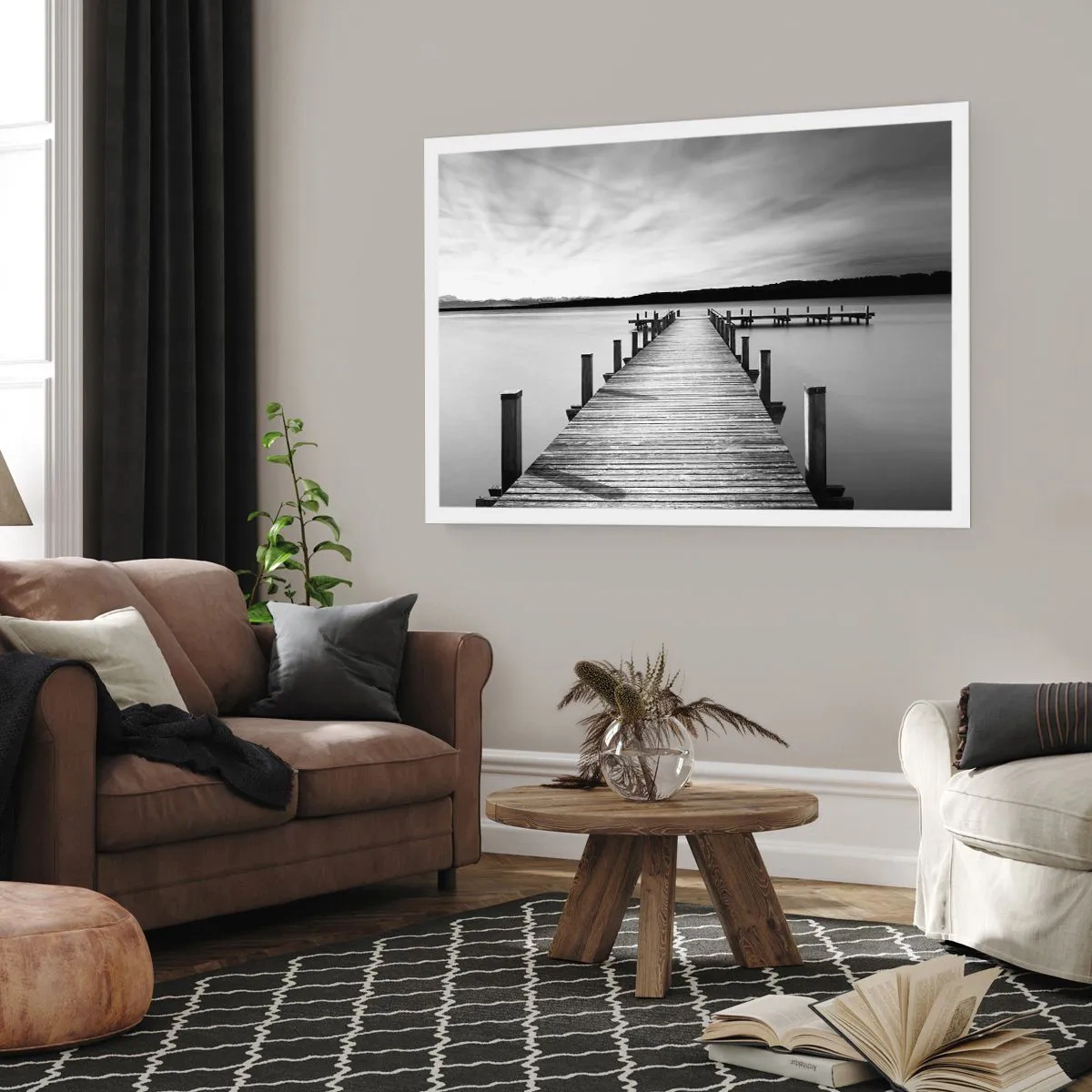 Affiche - Poster - Au point d'eau - la paix - 40x30 cm