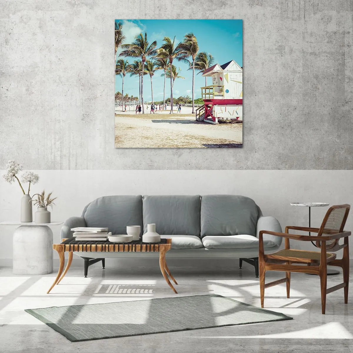 Impression sur verre - Image sur verre - Une belle journée devant toi - 60x60 cm