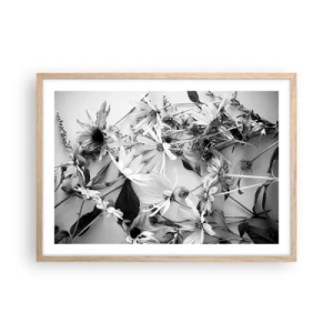 Affiche dans un chêne clair - Poster - Non-un bouquet de fleurs - 70x50 cm