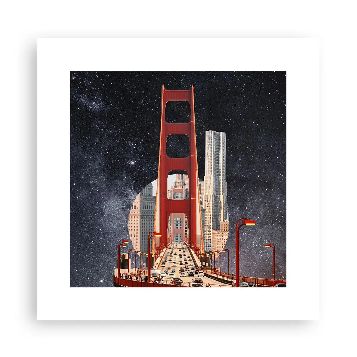 Affiche - Poster - Toujours au centre - 30x30 cm