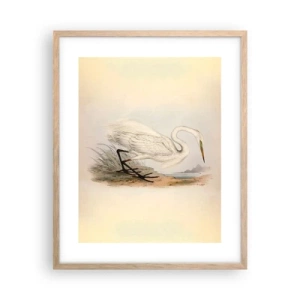 Affiche dans un chêne clair - Poster - Dame sur les joncs - 40x50 cm