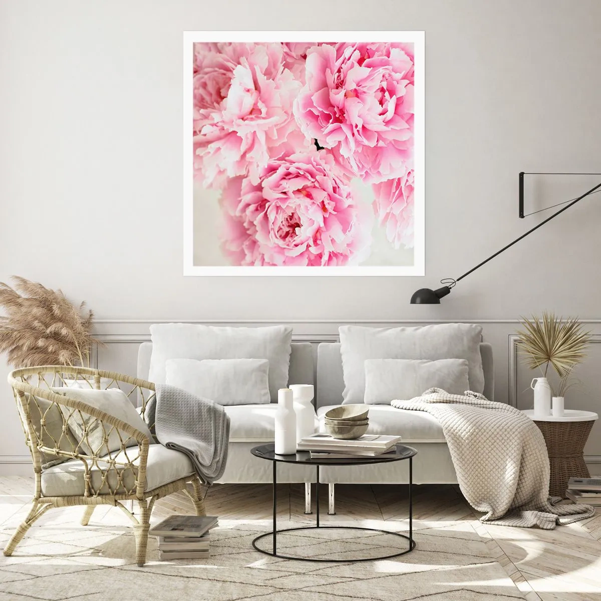 Affiche - Poster - En glamour rose - 60x60 cm