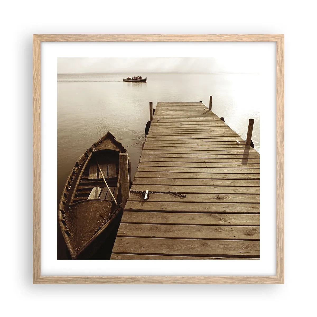 Affiche dans un chêne clair - Poster - Le grand silence - 50x50 cm