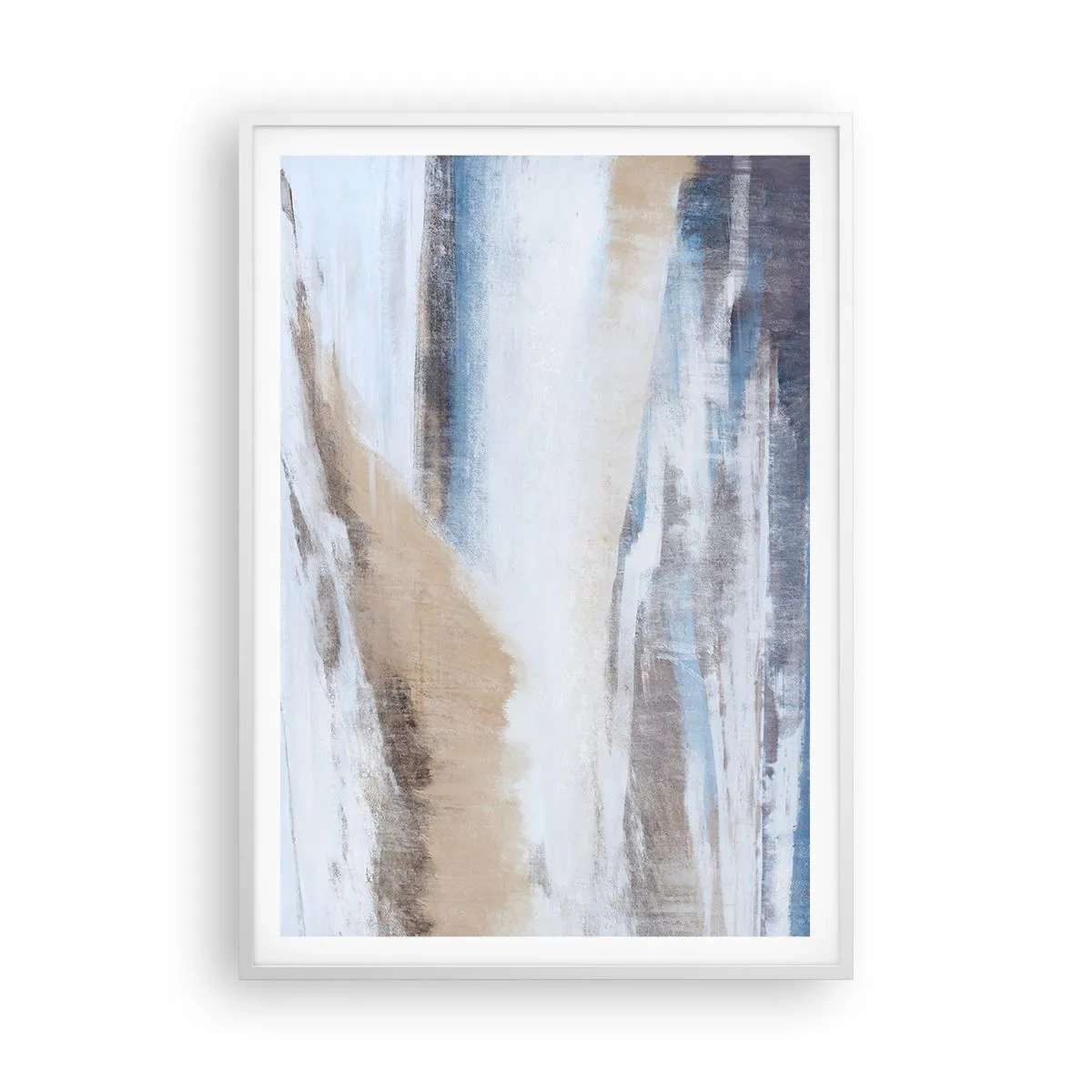 Affiche dans un cadre blanc - Poster - Composition hivernale - 70x100 cm