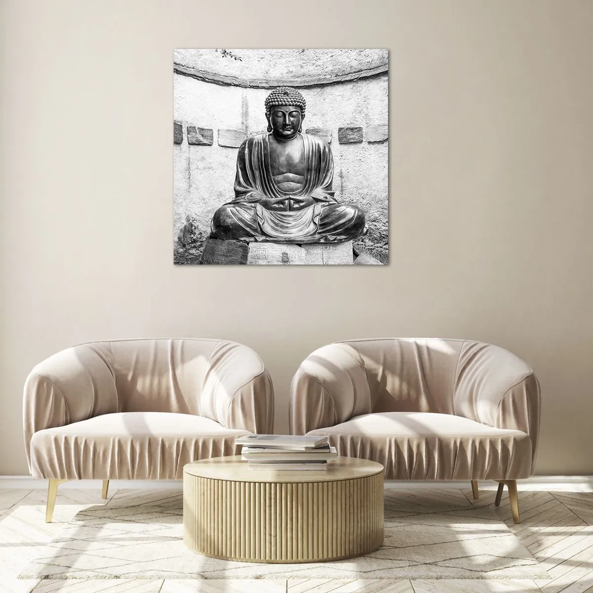 Impression sur verre - Image sur verre - A la source de la paix - 30x30 cm