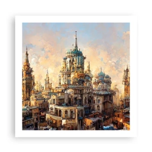 Affiche - Poster - Ville des villes - 60x60 cm