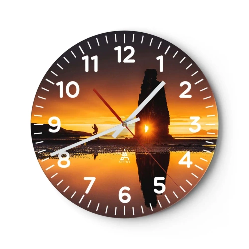 Horloge murale - Pendule murale - Juste vous et la nature - 40x40 cm