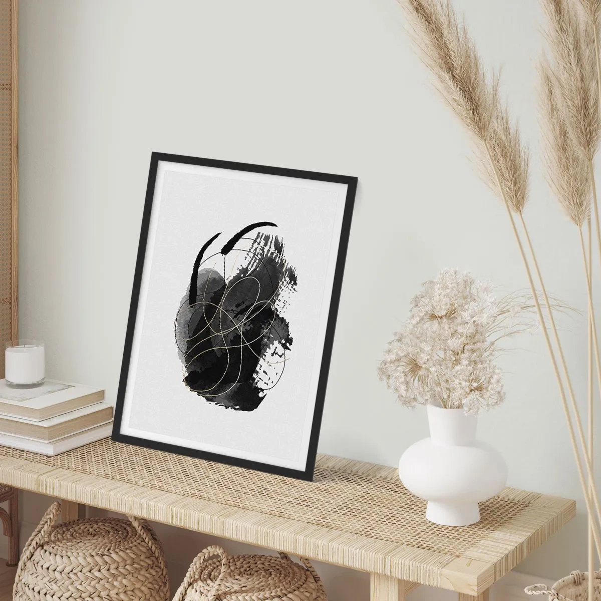 Affiche dans un cadre noir - Poster - Fait de noir - 30x40 cm