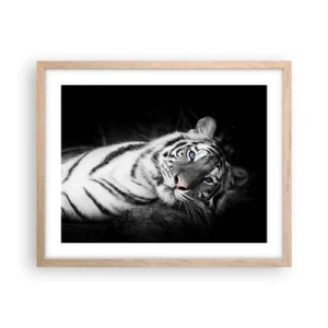 Affiche dans un chêne clair - Poster - Sauvagerie et paix - 50x40 cm