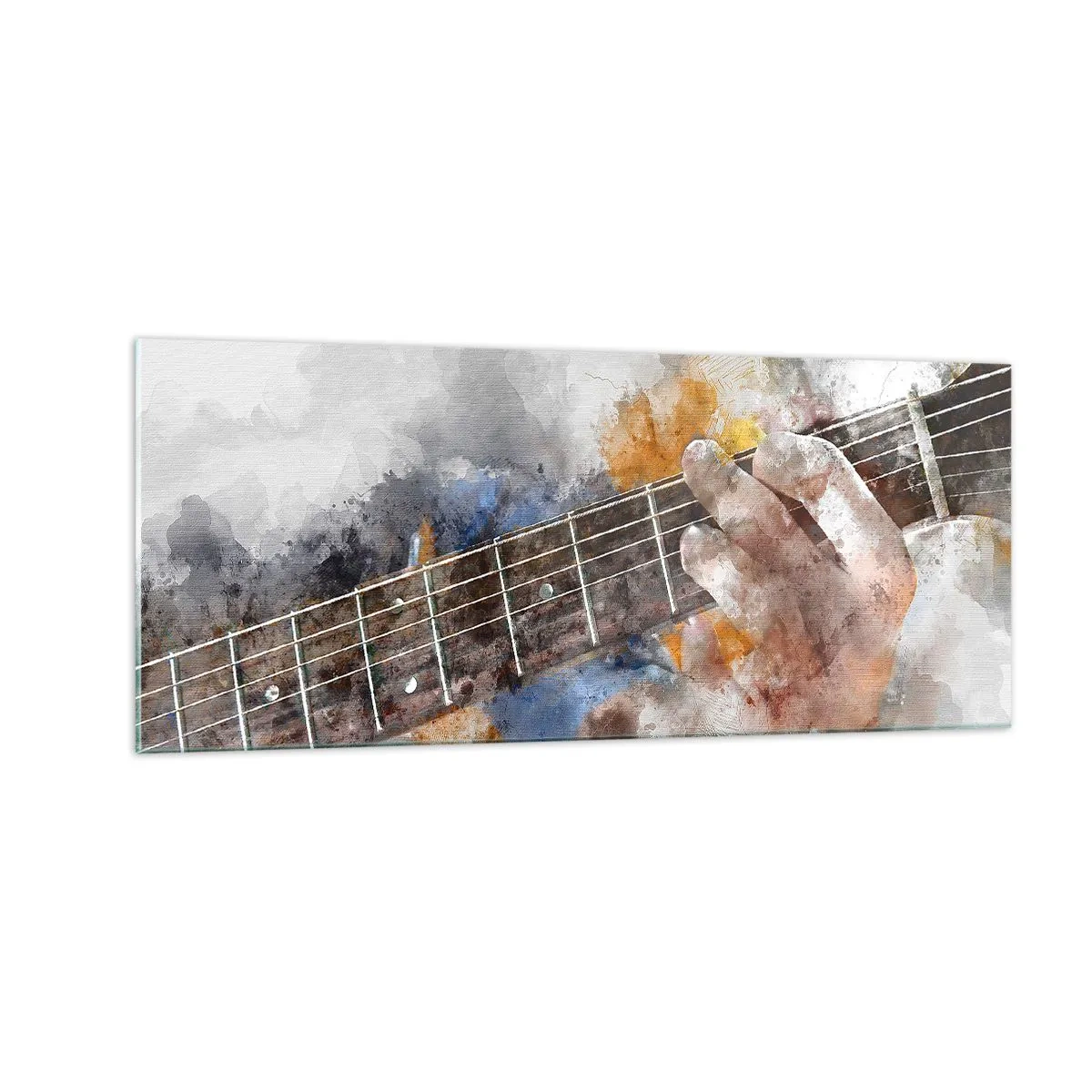 Impression sur verre - Image sur verre - La poésie entre les cordes - 100x40 cm