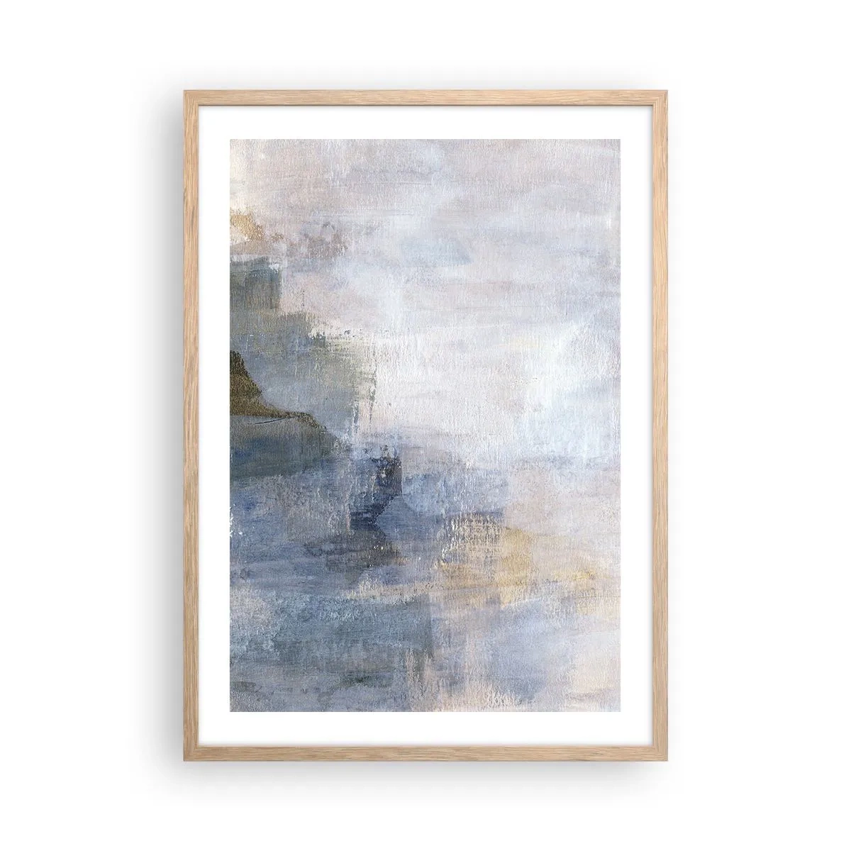 Affiche dans un chêne clair - Poster - Tonalités et accords de couleur - 50x70 cm