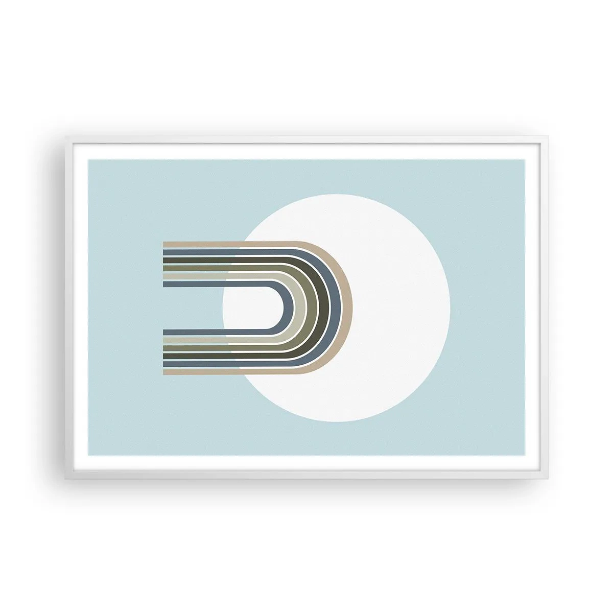 Affiche dans un cadre blanc - Poster - Attraction irrésistible - 100x70 cm