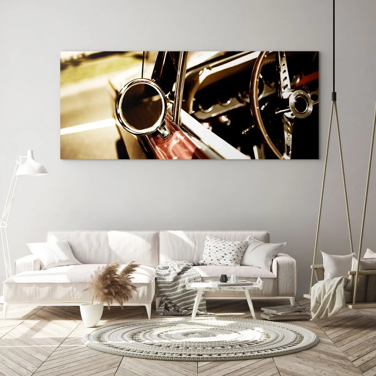 Impression sur verre - Image sur verre - Auto avec une âme - 100x40 cm