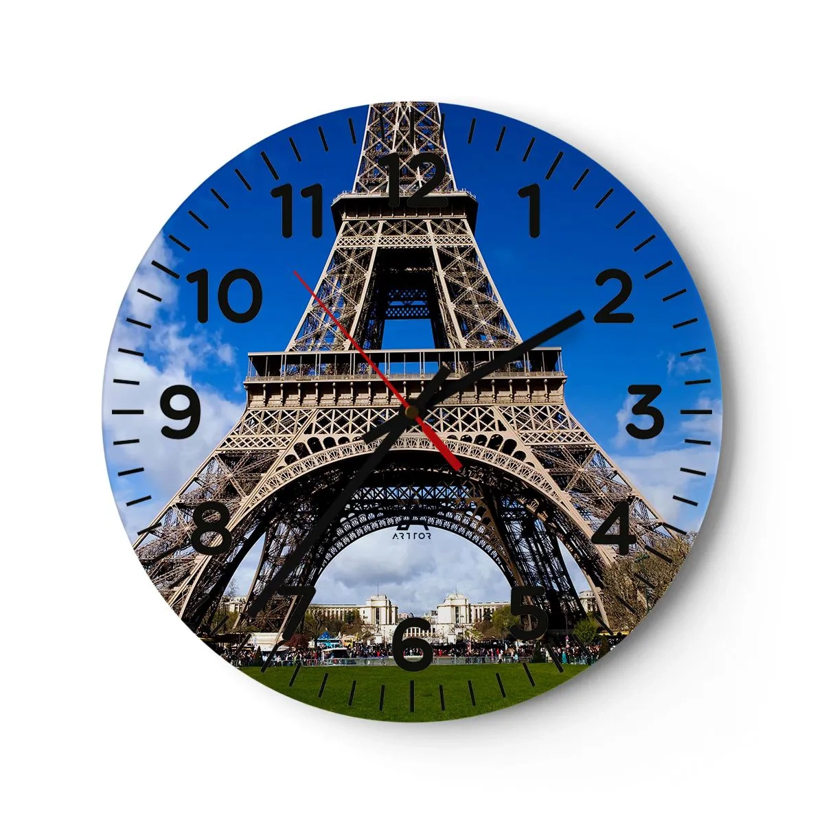 Horloge murale - Pendule murale - Tout Paris à ses pieds - 30x30 cm