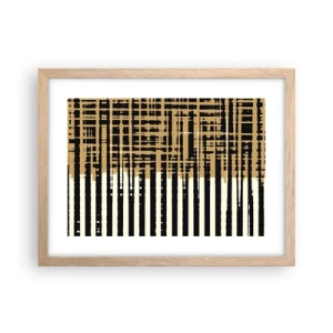 Affiche dans un chêne clair - Poster - Abstraction architecturale - 40x30 cm