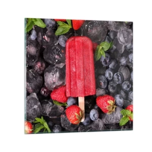 Impression sur verre - Image sur verre - Le goût d’un été chaud - 40x40 cm