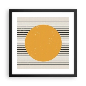 Affiche dans un cadre noir - Poster - Le pouvoir de la simplicité - 40x40 cm