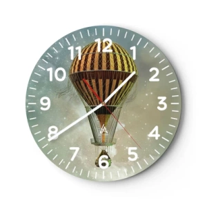 Horloge murale - Pendule murale - Vols pionniers - 40x40 cm