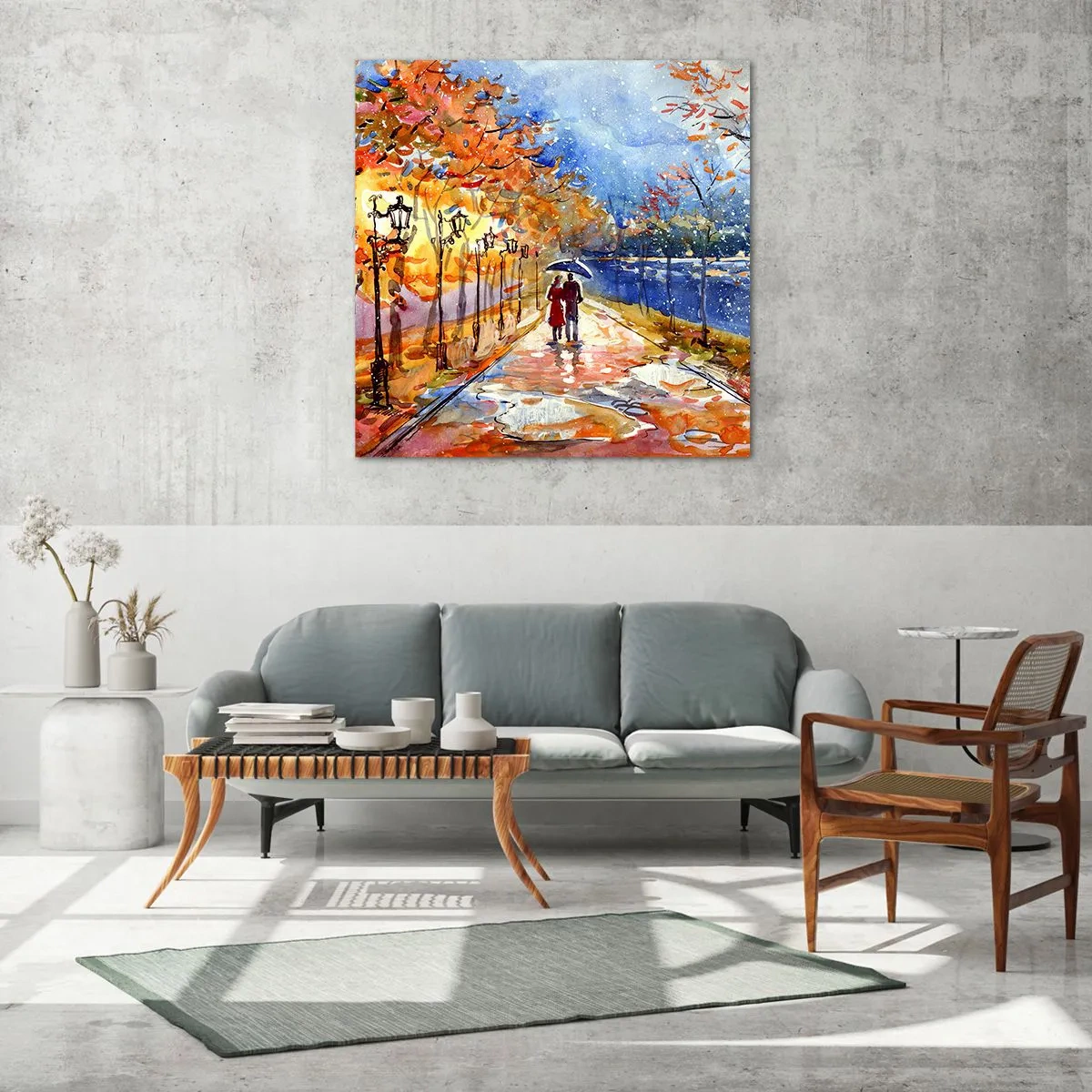 Impression sur verre - Image sur verre - Ensemble jusqu'au bout du temps - 50x50 cm