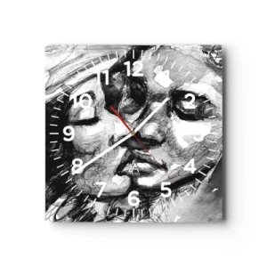 Horloge murale - Pendule murale - Un moment tendre - 30x30 cm