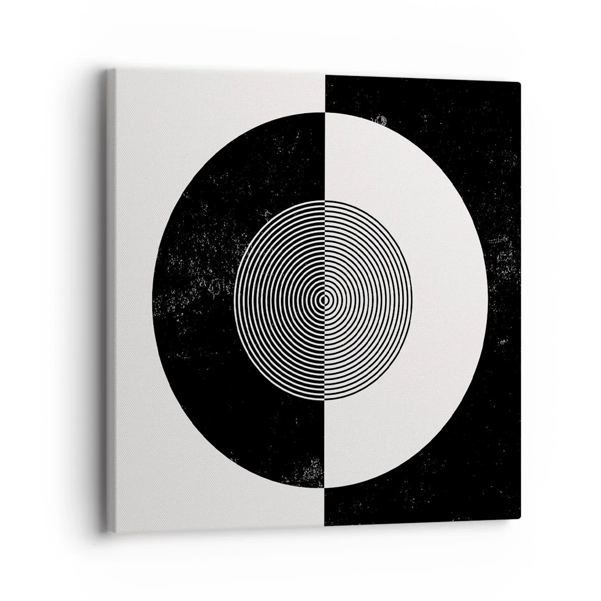 Impression sur toile - Image sur toile - Harmonie de noir et blanc - 30x30 cm